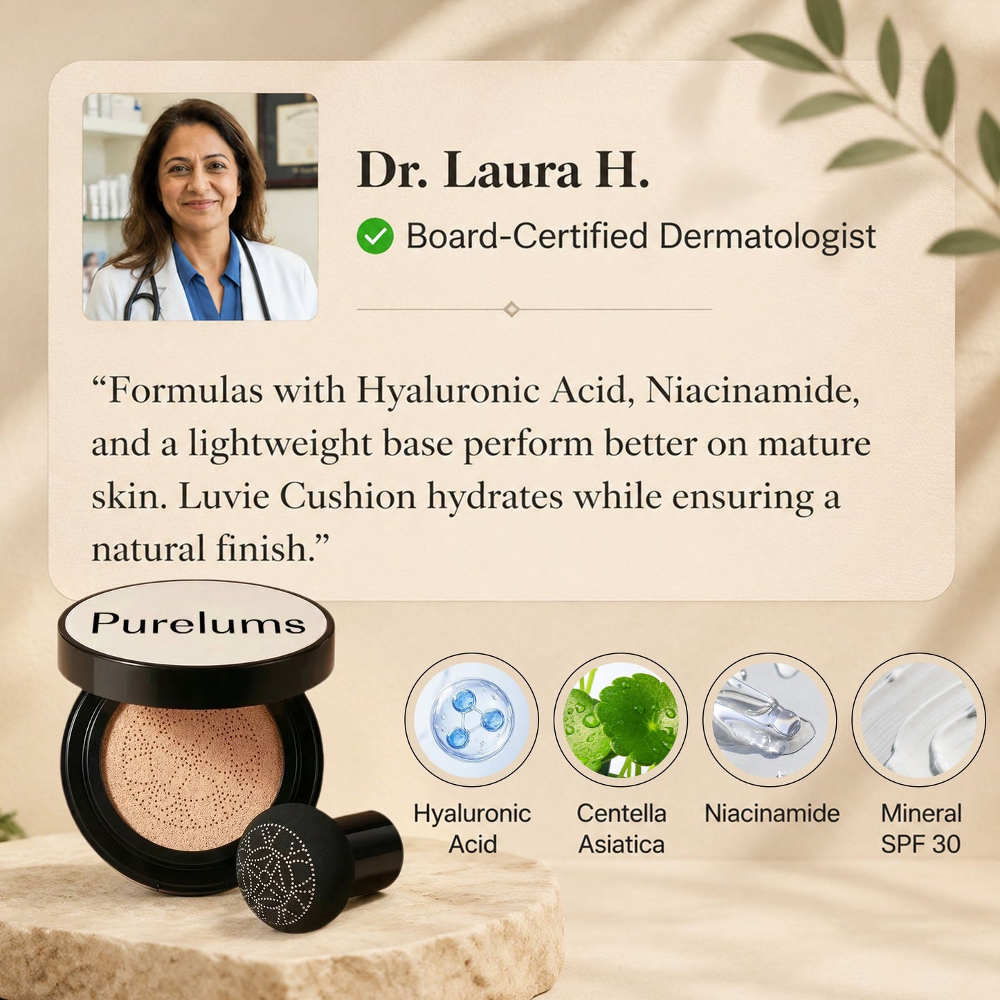 Purelums Glow Foundation Cushion
