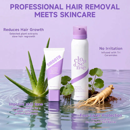 Gentle & Painless Hair Removal Cream Duo for Sensitive Skin