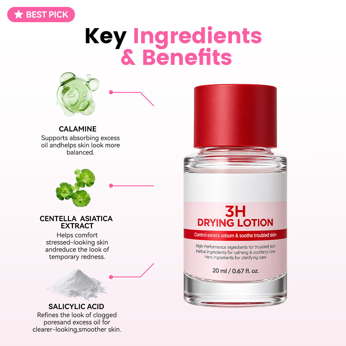 Korean 3H Overnight Drying Lotion- Targeted Spot Care for Troubled & Oily-Prone Skin