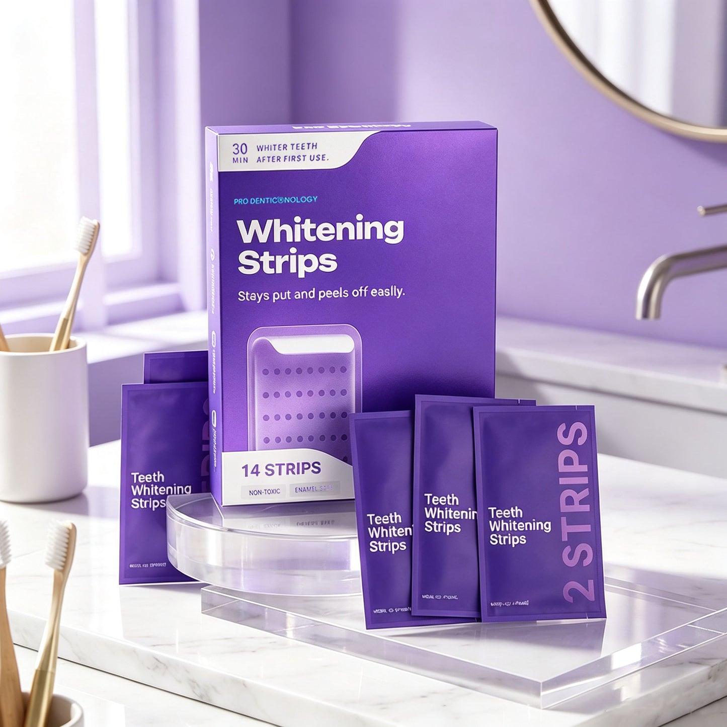 Purelums™ Purple Teeth Whitening Strips