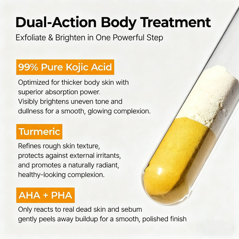 Purelums Peel Shot - Kojic + Turmeric Body Peel Spray