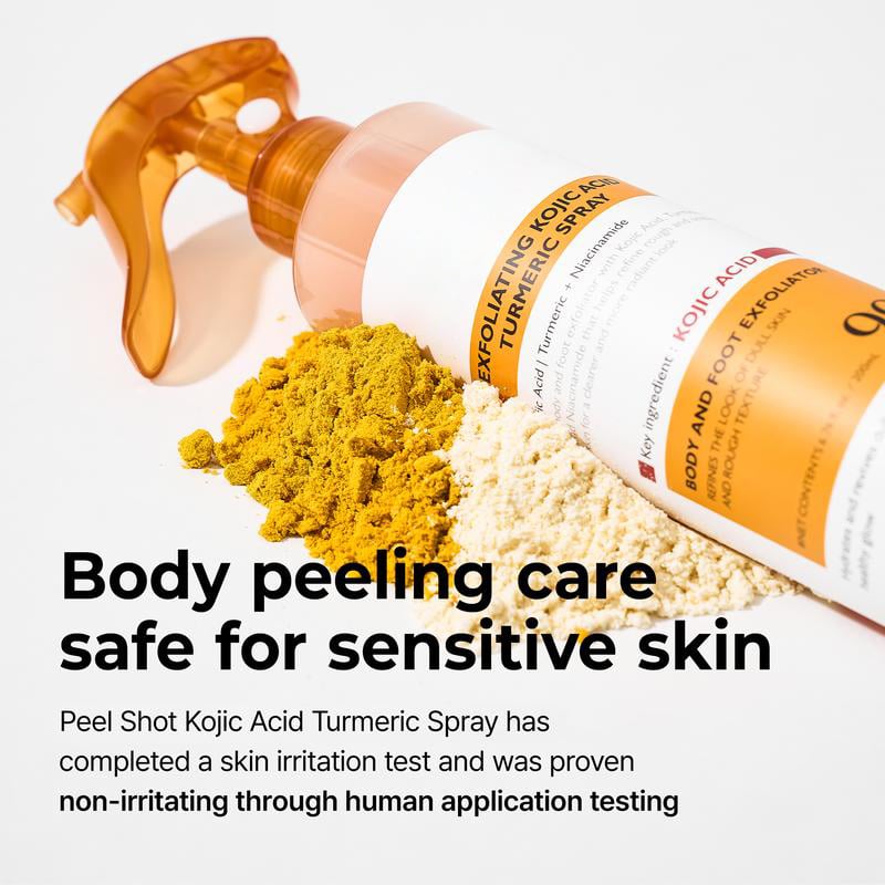 Purelums Peel Shot - Kojic + Turmeric Body Peel Spray